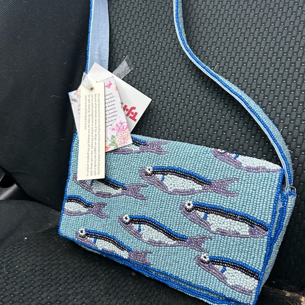 Viral sardine beaded bag